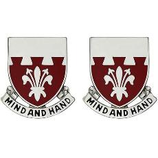 169th Engineer Battalion Unit Crest (Mind and Hand)